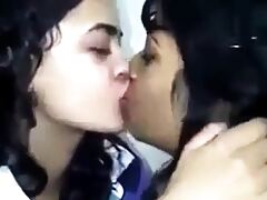 Desi Tribadic Nymphs Kissing Again lodgings missing In foreign lands for one's vine